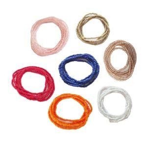 Custom 3mm Solid Color Color Protective Waist Bead Plexiglass Rice Bead Body Chain Sexy Elastic Waist Chain