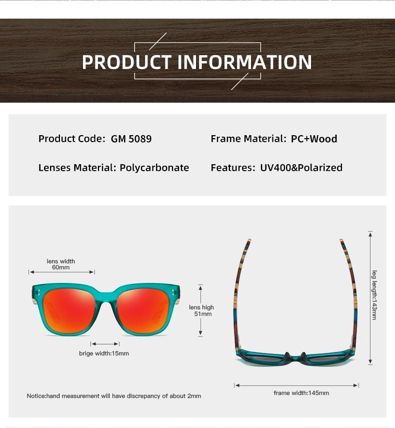 Fashion Sunglasses Eyeglasses Five Colors PC Frame and Colored Wooden Temple