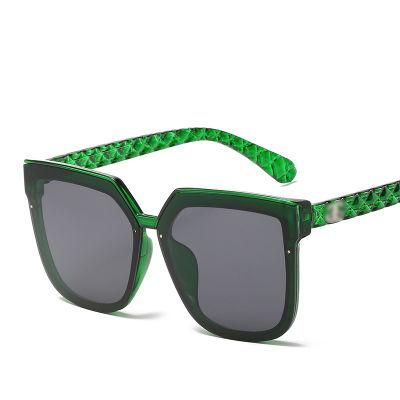 Sunglasses European and American Trend Big Frame Mesh Sunglasses Ladies Bright Black Fashion Sunglasses