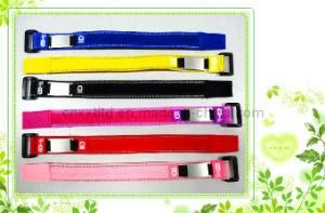 2015 Fashion Hook &amp; Loop Medical ID Bracelet with Stainless Steel Plate/Buckle/Badge (XXT 10123-15)