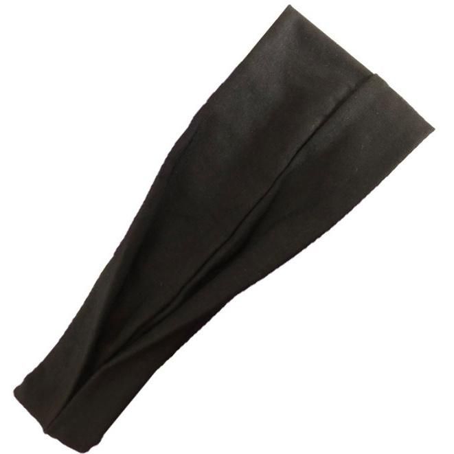 Cotton Yoga Breathable Headband Tennis Sport Folding Head Band Elastic Knit