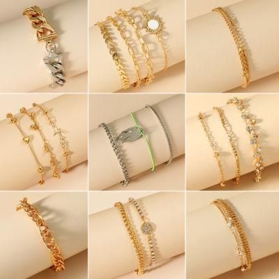 Fashion Zircon Set Hollow Multi-Layer Bracelet Jewelry Products