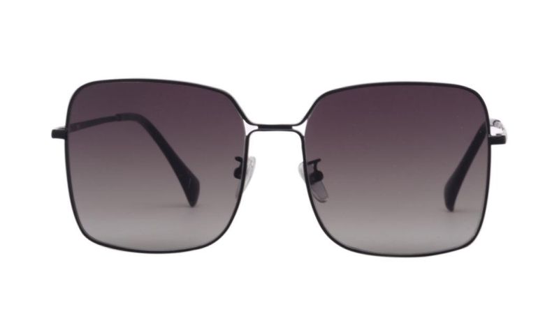 Classical Best Sell Rectangle Shape Polarized Promotion Metal Sunglasses