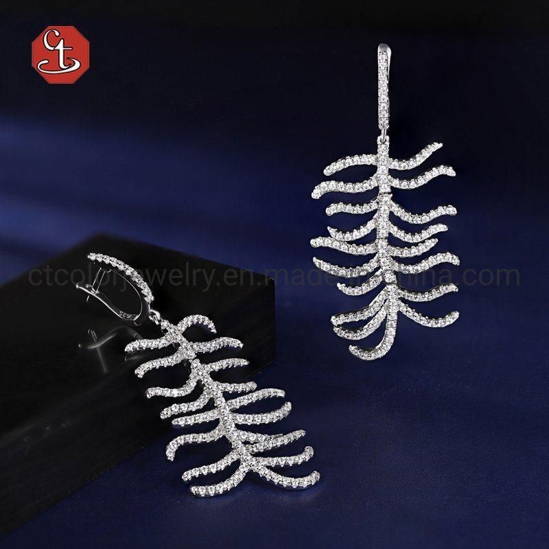 Fashion accessories special style Earring Fashion jewelry silver rhodium Earrings