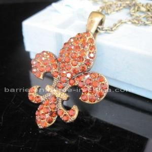 Fashion Flower-De-Luce Pendant (BHT-9413)