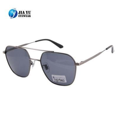 Most Popular Trendy Italy Designer Double Bridged Metal Unisex Sunglasses