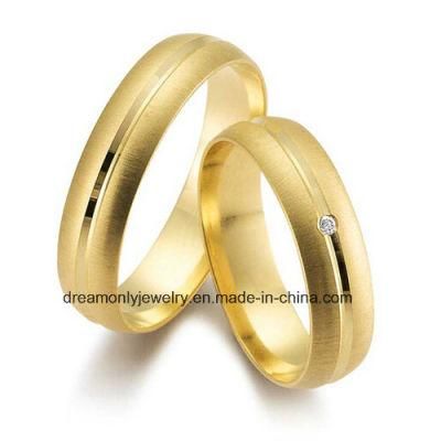 Diamond Cut Gold Wedding Ring Unisex Jewelry