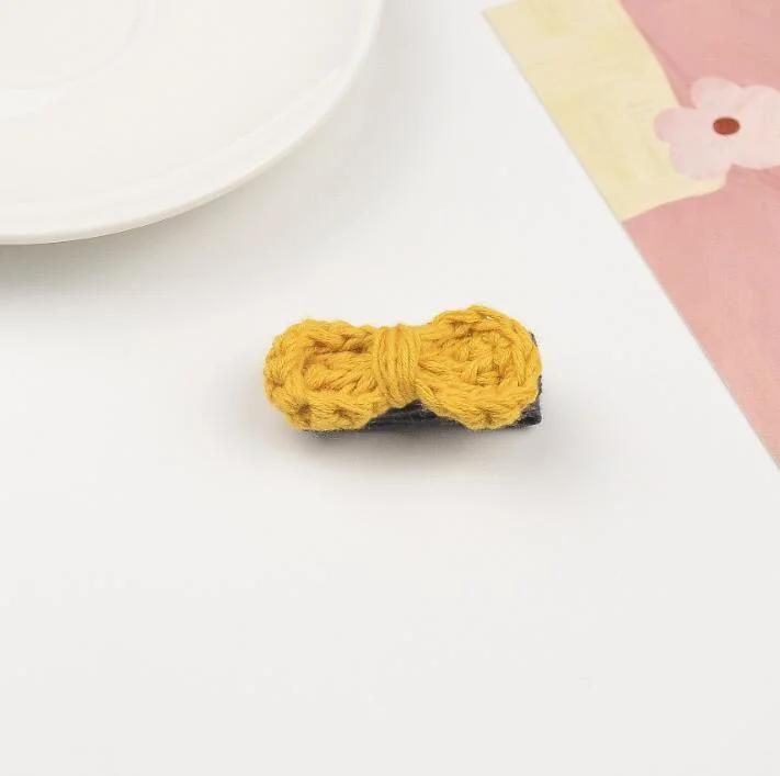Crochet Bow Hair Clips Customized Color
