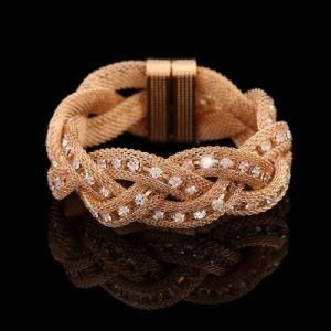 Fashion Jewelry Alloy Crystal Stud Jewelry Bracelet