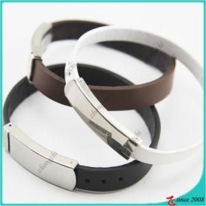 Genuine Leather Bracelet with Buckle for Gift