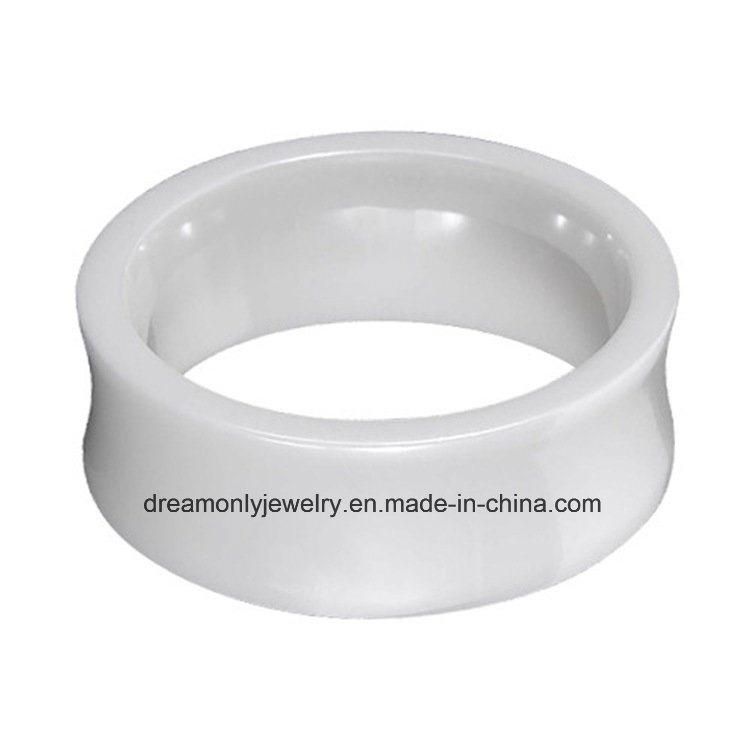 Customized Pure Concave Ceramic Ring Jewelry