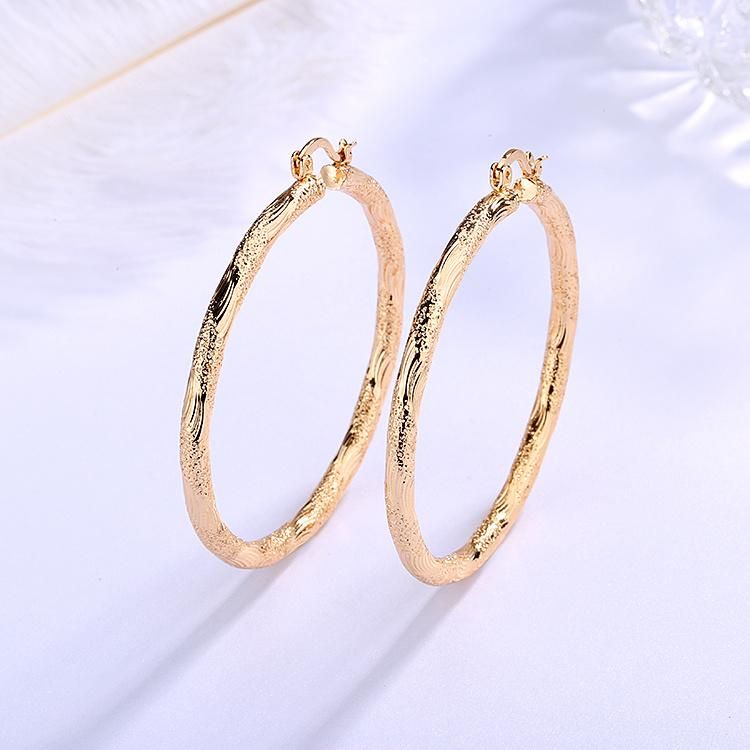 2020 Wholesale Women Fashion Fancy Earring Design 18K Gold Hoop Earings for Women