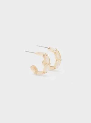 Airy and Versatile C-Shaped Pearl Fashion Earrings Jewelry