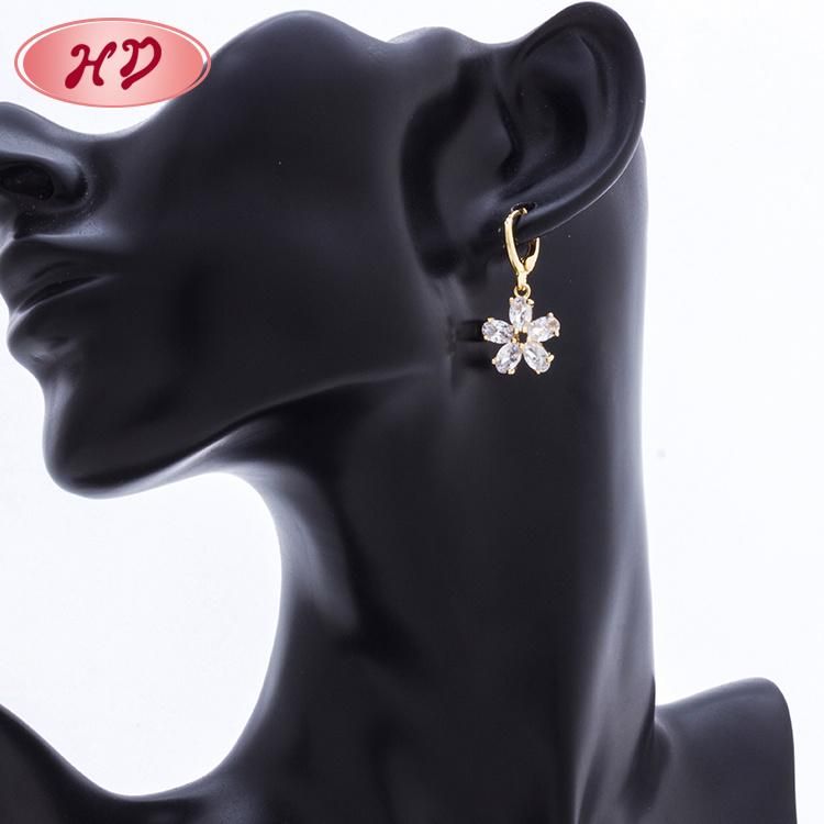 Hot Sale Flower Shaped Fashion 18K Gold Plated Jewelry Set