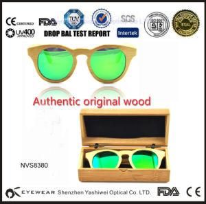 Round Bamboo Sunglasses