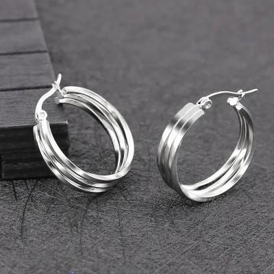 Manufacturer Custom Fashion Jewelry High Quality Waterproof Top Ranking Women Earring 316L Stainless Steel Jewelry