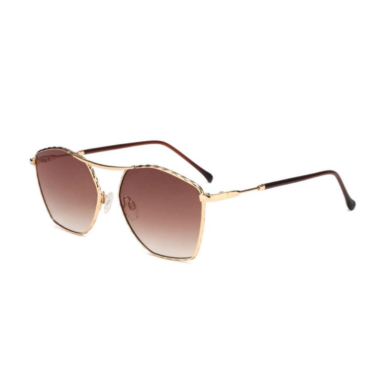 Latest Fashion New Design Stylish PC Lense Metal Sunglasses in Stock