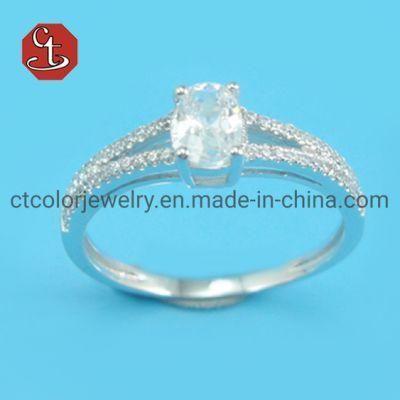 925 Silver Rhodium Colour Ring For Women Girlfriend Christmas Gift