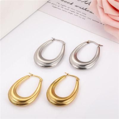 Latest Simple Fashion Stainless Steel Earrings