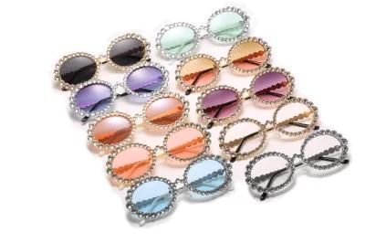 2020 Ready Made Metal Diamonds Flower Fashion Sunglasses