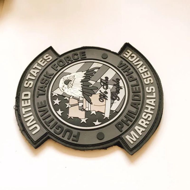Low Price PVC Customized Hook and Loop Fasteners Embroidery