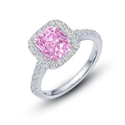 Fashion Jewelry Simulated Fancy Diamond Ring in 925 Sterling Silver