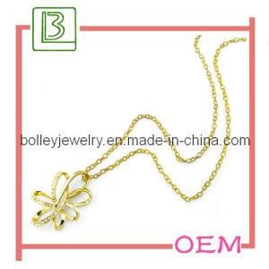 Gold Tone Charming Metal Necklace (RL0917)
