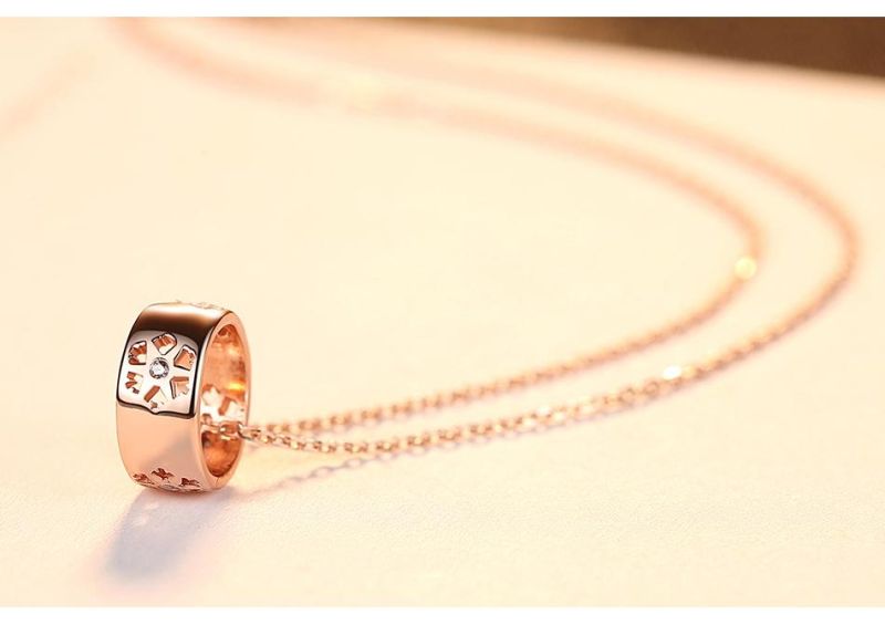 Custom Pendant Necklace with Personalized Cubic Zirconia Chains Gift