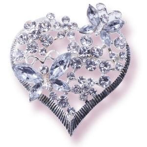 Garment Metal Brooch in Heart Shaped (PL0230)