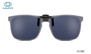 Designer Man Woman Polarized Clip on Sunglasses Eye Wear with Tac Lens OEM or ODM J3193-C1