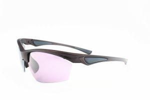Sports Series Semi-Rimless Sunglasses with Polarized Lenses-16302