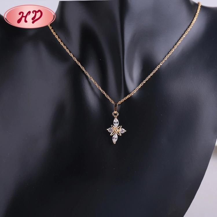 Costume Imitation Hengdian Fashion Wholesale Gold Plated Earring Sets Pendant Necklace Jewelry