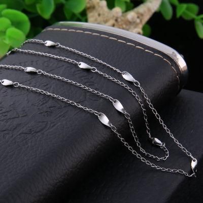 Wholesale Fashion Jewelry Stainless Steel Twist Contain Chain Necklace Accessories