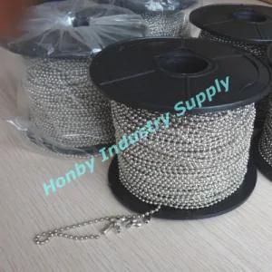Wholesale Spool Packing 2.4mm Silver Ball Metal Bead Chain