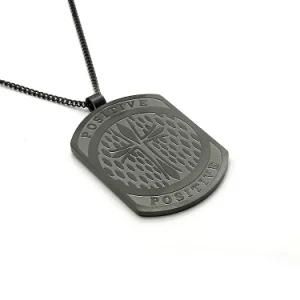 2018 Fashion Jewelry Men Retro Stainless Steel Tag Necklace