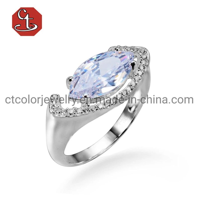 Wholesale Fashion Jewelry 925 Silver Gemstone Rings Women Adjustable Rings