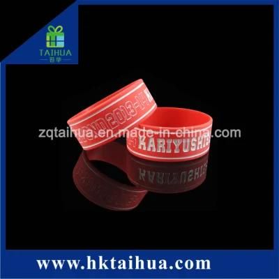 Wholesale Silicone Bracelet, Wristband for Promotion with Logo Printed
