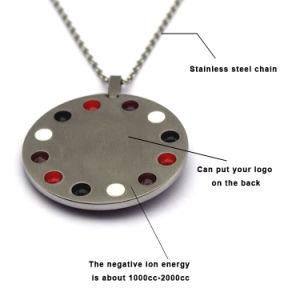 13 in 1 Necklace Stainless Steel Scalar Quantum Energy Negative Ion Health Care Power Pendant