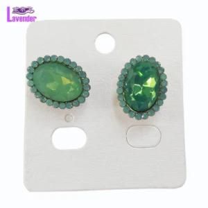 Fashion Jewelry Matt Gold Plated Clip Earrings Jewelry for Female