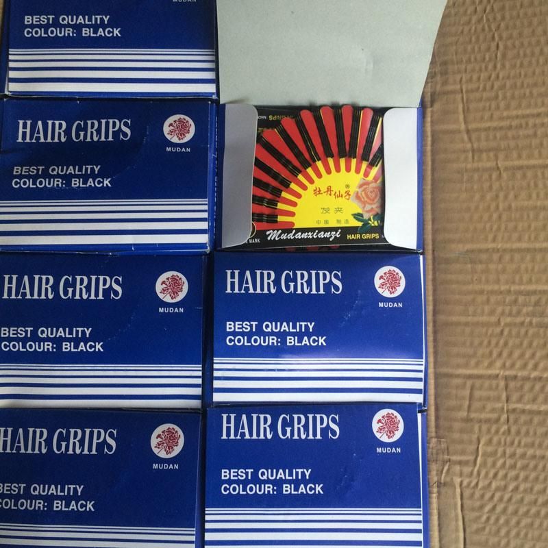 60 Pieces Card Packed Shenghua Black Metal Hair Grips (JE1043)