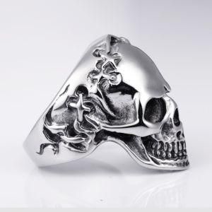 Fashion Jewelry Rock Skull Ring in Stainless Steel