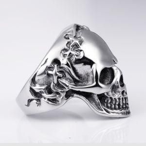 Fashion Jewelry Rock Skull Ring in Stainless Steel