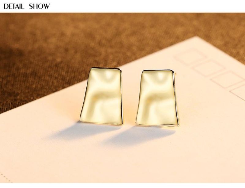 Cute Little Gold-Plated Silver Earrings Stud