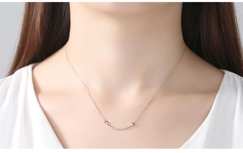 Korean Edition S925 Silver Necklace Female Collarbone Chain