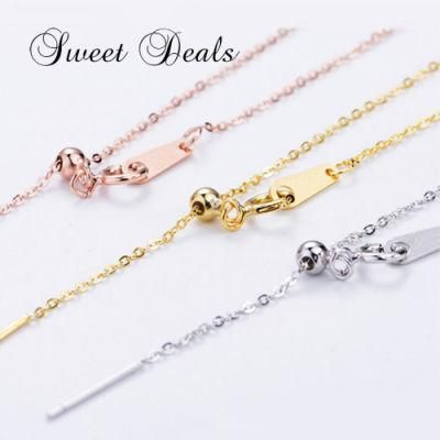 Stainless Steel Chain Bracelet DIY Gold Plated Jewelry Bracelet