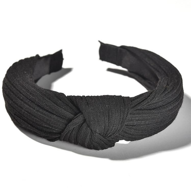 Fashion Multi-Style Simple Knotted Wide Hair Band Jewelry