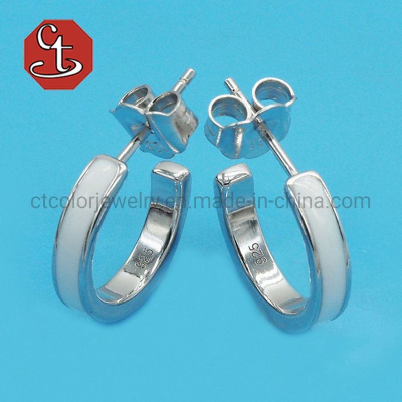 Sterling 925 Silver or Brass Earring Fashion Enamel Jewelry Korean Version Earrings Stud Earring
