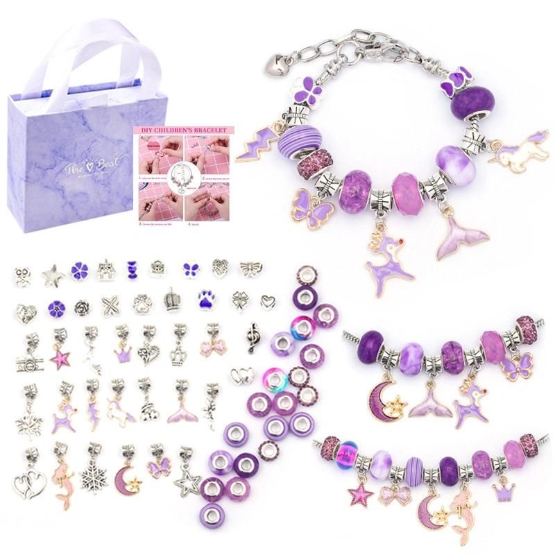 Christmas jewelry Gift Beads Making Kit DIY Child Bracelet for Teen Girls