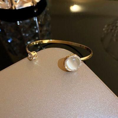 Diamond Opening Bracelet Light Luxury Minimalist Fashion Bracelet