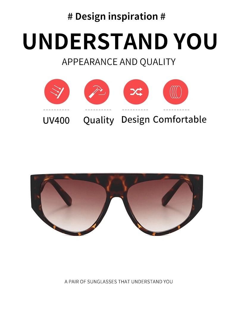 Newest Fashion Trend Wholesale Oversized Shades Sun Glasses Sunglasses 2021